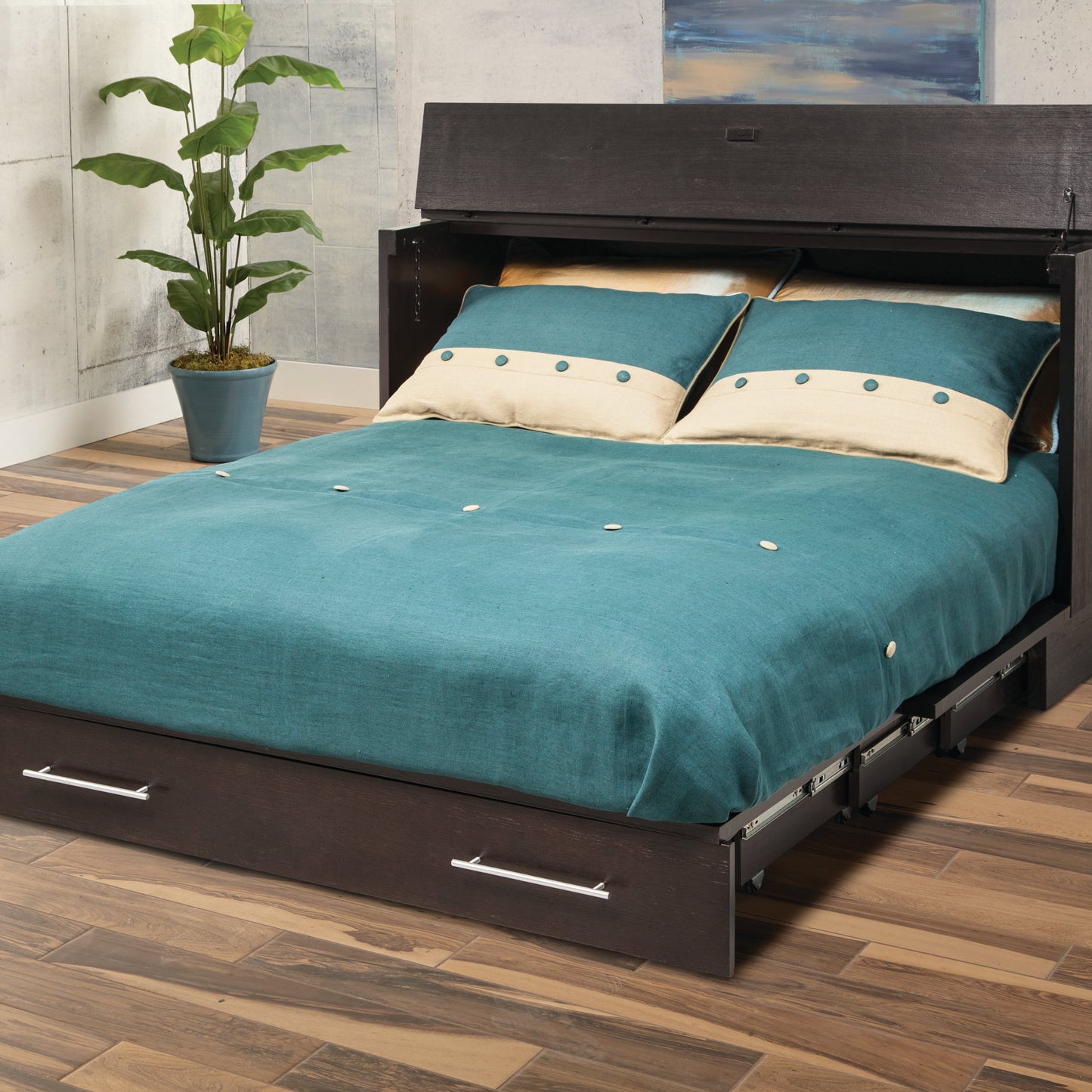 Arason Enterprises Creden-ZzZ Cabinet Bed Coffee/Espresso Finish